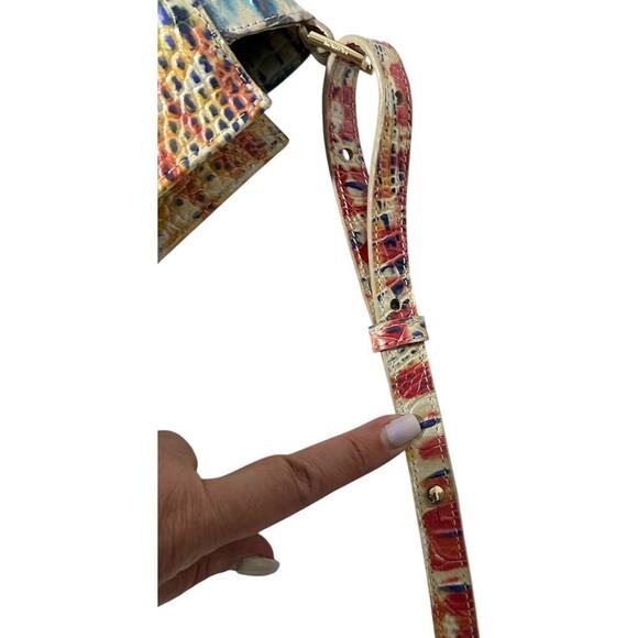 BRAHMIN Melbourne Leather  Hillary Crossbody In Celebrate - Picture 16 of 16